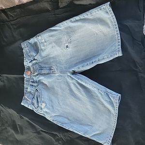 Boy's Place Jean Shorts,  Color Light Denim  Blue,  Size 12(adjustable waist)